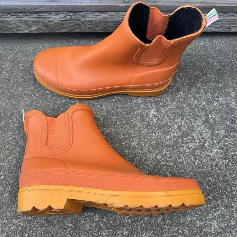 J. Crew Orange Winter & Rain Boots